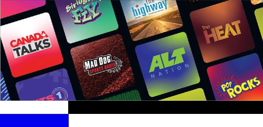 Image showing variety of channels available on SiriusXM